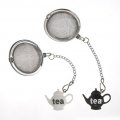 White & Black Teapot Stainless Steel Tea Infuser